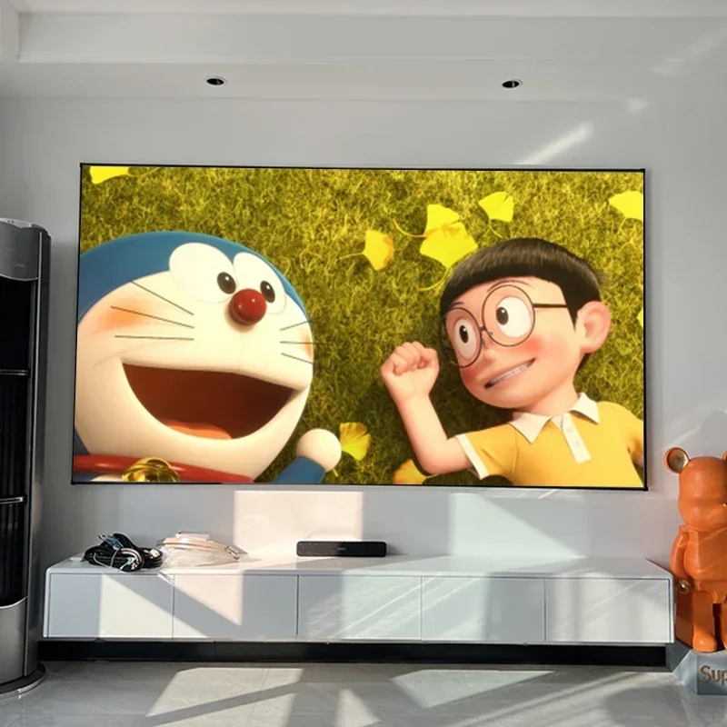 2025 ALR ブラックダイヤモンド固定フレームプロジェクションスクリーン 1CM超狭額縁アンビエントライトリジェクティング 4K 8K 3D HD ノーマルプロジェクター