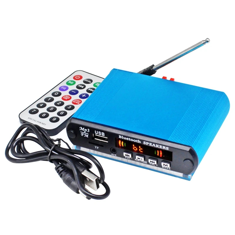 Super Sale MP3 Player Decoder Board 2x15W Bluetooth 5.0 Receiver Car Kit with FM Recording Calling Function Color Screen FM Ra