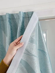 Self adhesive curtains No punching required Hook and Loop Fastener installation No Drill curtain Suitable for Kitchen Bedroom