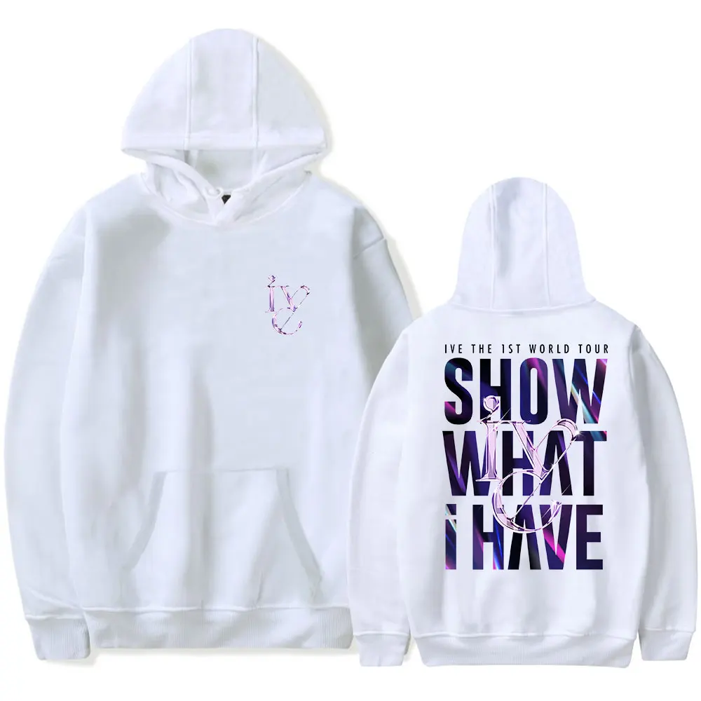 

2024 new in sweatshirts Men's Hoodie IVE World Tour Hoodies Show What I Have Merch Men women Sweatshirts Streetwear y2k Clothes