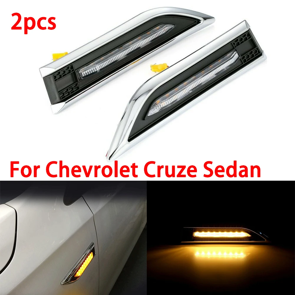 Professional Design  High Quality 2PCS LED Side Marker Turn Signal Lights For Chevrolet Cruze Sedan Hatchback