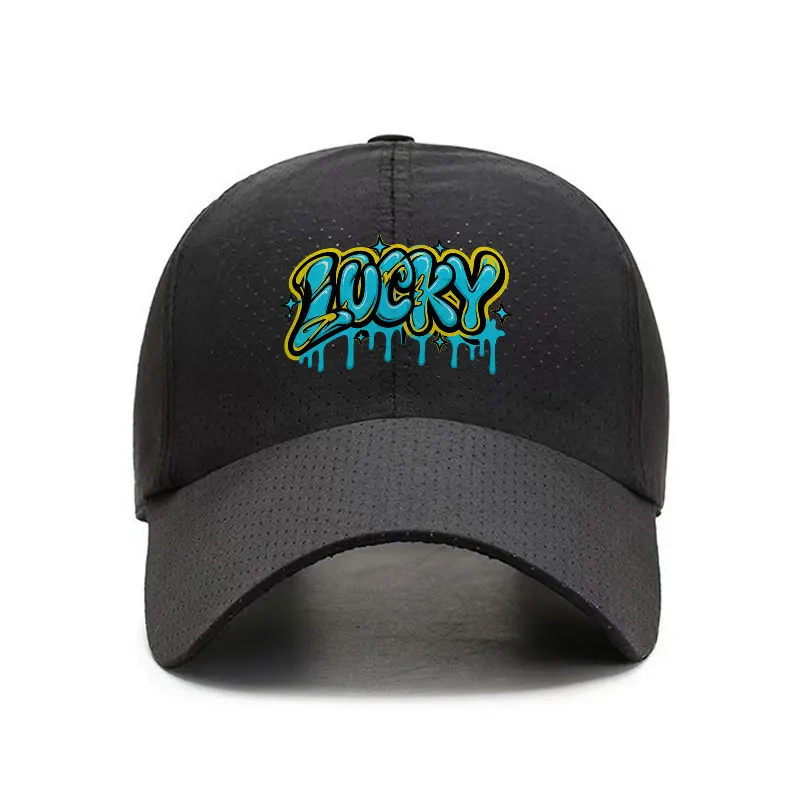 Drippy Quick Dry Baseball Cap Lightweight Sports Hat Adjustable Breathable Outdoor Hat