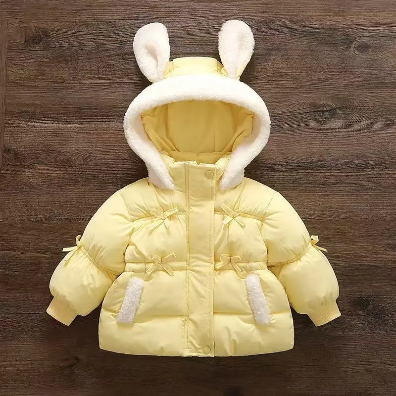 New girls' winter clothes thickened velvet cotton-padded clothes baby Korean version children's jackets winter jackets