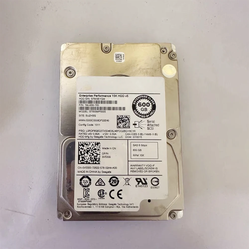 SCv320 SCv2020 SCv3020 ST600MP0005 0G6C6C 600G SAS 2.5'' 15K Hard Disk For DELL HDD