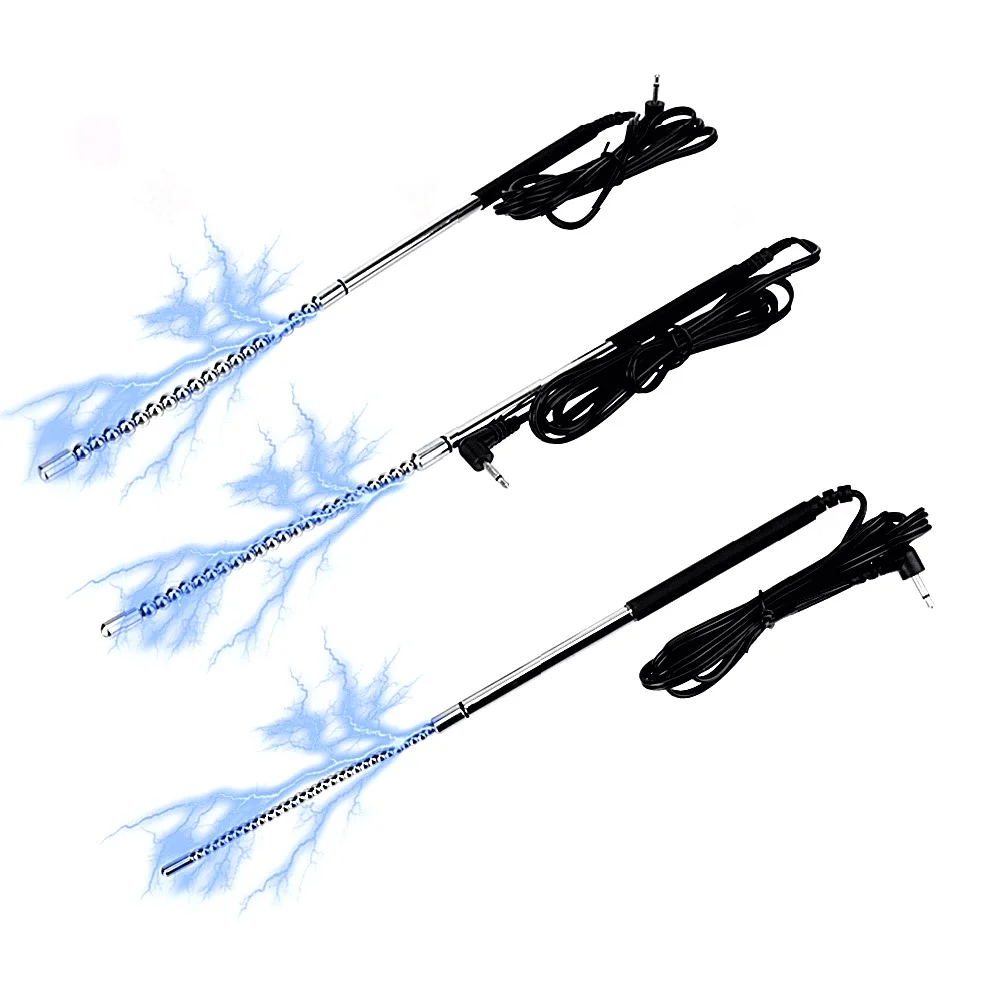 صدمة كهربائية معدنية ثنائية - الطنانة القطبية موسع مجرى البول الأجرام المقاوم للصدأ مجرى البول القضيب إدراج عنصر الجنس عاطفي للذكور #1