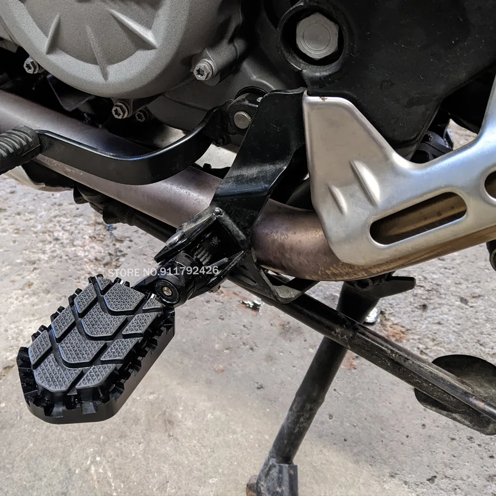 Motorcycle FootPeg Adjustable Foot Rest With Rubber Cover For BMW F800GS R1100GS R1150GS R1200GS F700 F650 GS Aluminum Footrest