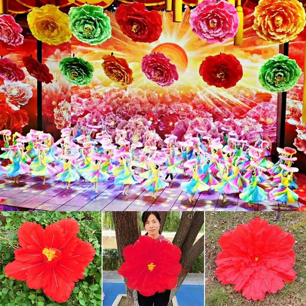 Children\'s Props Hand - flower Dance Props Dancing Props 30/40/50cm Peony Artificial Flowers The Simulation Flower