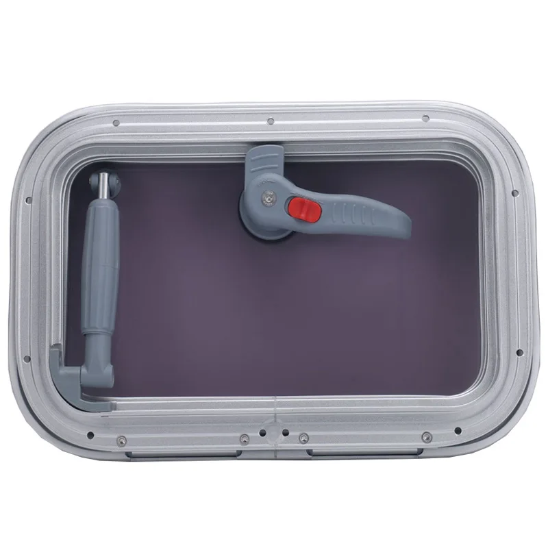 Marine Aluminium Alloy Square Hatch Porthole with Tempered Glass for Yacht Boat and RV Skylight Accessories
