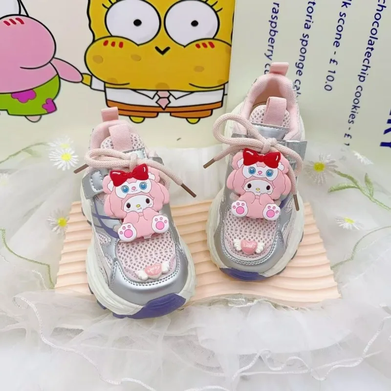 جرلي هارت ماي ميلودي أنيمي Kawaii سانريو Ins أحذية رياضية للأطفال 2025 أحذية رياضية لطيفة للأطفال قابلة للتنفس هدايا للفتيات