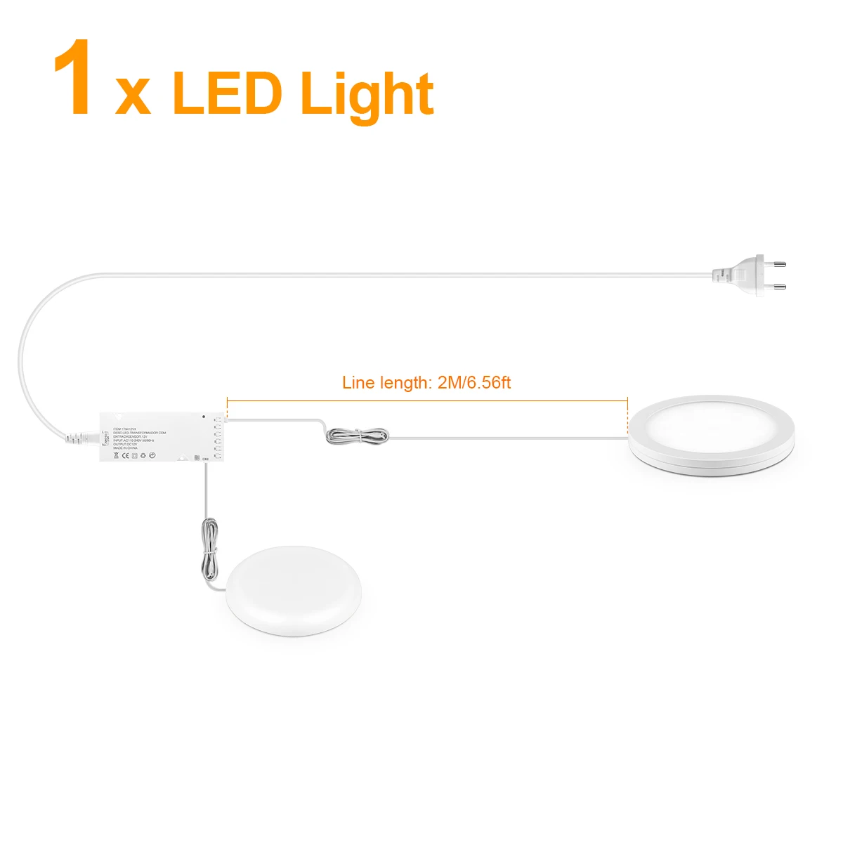 1-6 stks Ultradunne LED Plafondpaneel Licht 5 W 12 V Dimbare Touch Sensor Puck Licht voor Kast Display Plank Kast Wandverlichting