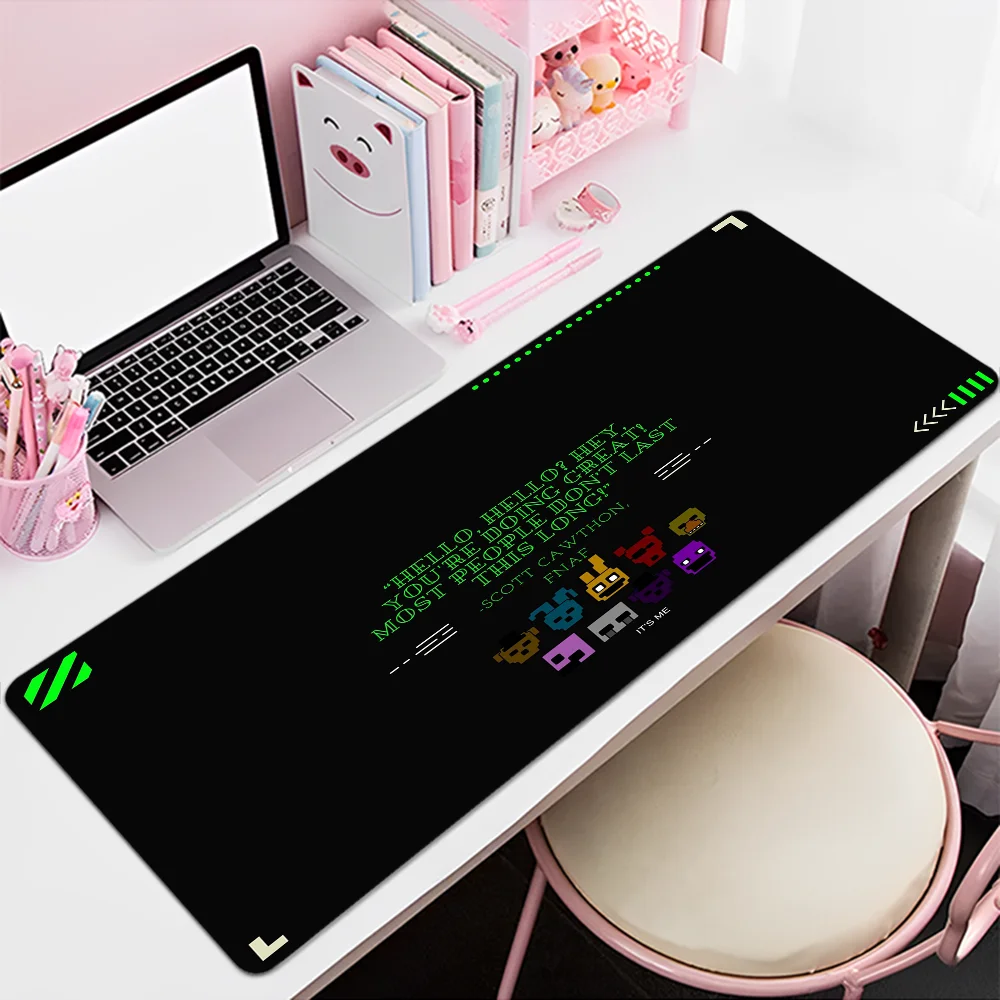 

Fnaf Five-nights-At-Freddys Anime Mousepad 80x30cm XL Lockedge Office Computer Desk Mat Table Keyboard Big Mouse Pad Laptop Cush