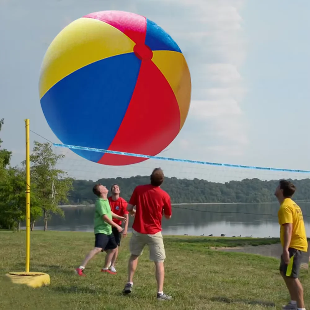 Children's Adult Giant Beach Inflatable Ball Beach Ball PVC Inflatable Expression Ball Toy Ball Swimming Toys for Children