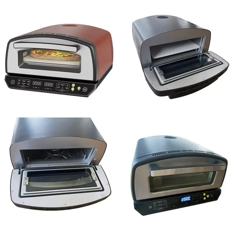 CE 3 in 1 Electric Pizza Oven Indoor Air Fryer Grilled Steak Kitchen Appliance Digital Temperature Control