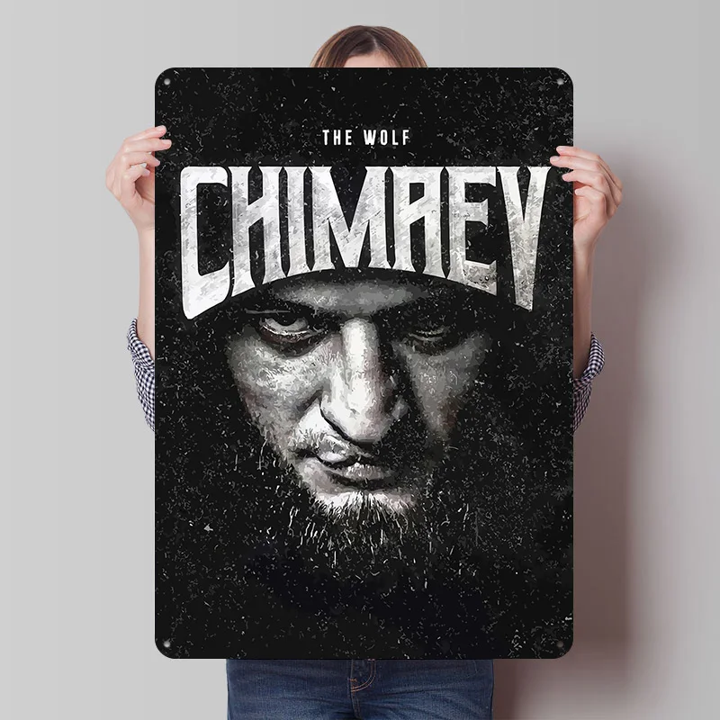 

Khamzat Chimaev 'The Wolf' Портрет Металлическая Вывеска Бокс Настенное Искусство Человек Пещера Винтаж Ретро Оловянные Вывески для Украшения Дома Кофе-Бар