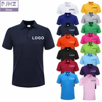 Polo informal de verano, Polo personalizado transpirable barato, Polo de trabajo bordado con estampado de logotipo personalizado de grupo de empresa Personal