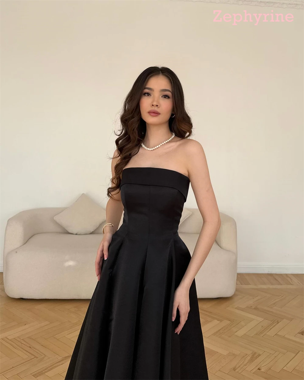 Мягкое черное вечернее платье из джерси по индивидуальному заказу. Изысканные платья без бретелек без рукавов для выпускного вечера. Современные платья для особых случаев.