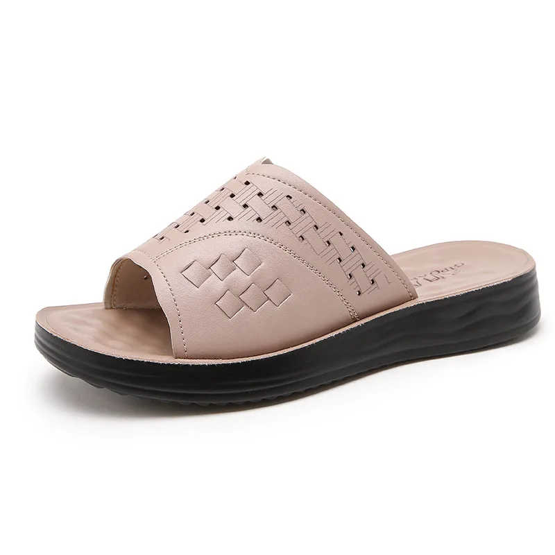 Summer Women Wedge Breathable Sandals Women Footwear Non-Slip Walking Sandals Female Slippers Plus Size Beach Shoes