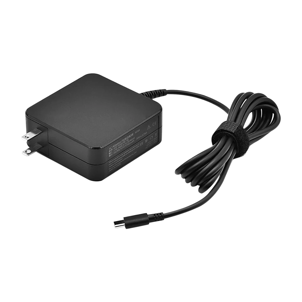 레노버 65W 노트북 충전기 고속 충전 20V 3.25A 사각형 벽면 플러그 타입-C 전원 어댑터 호환
