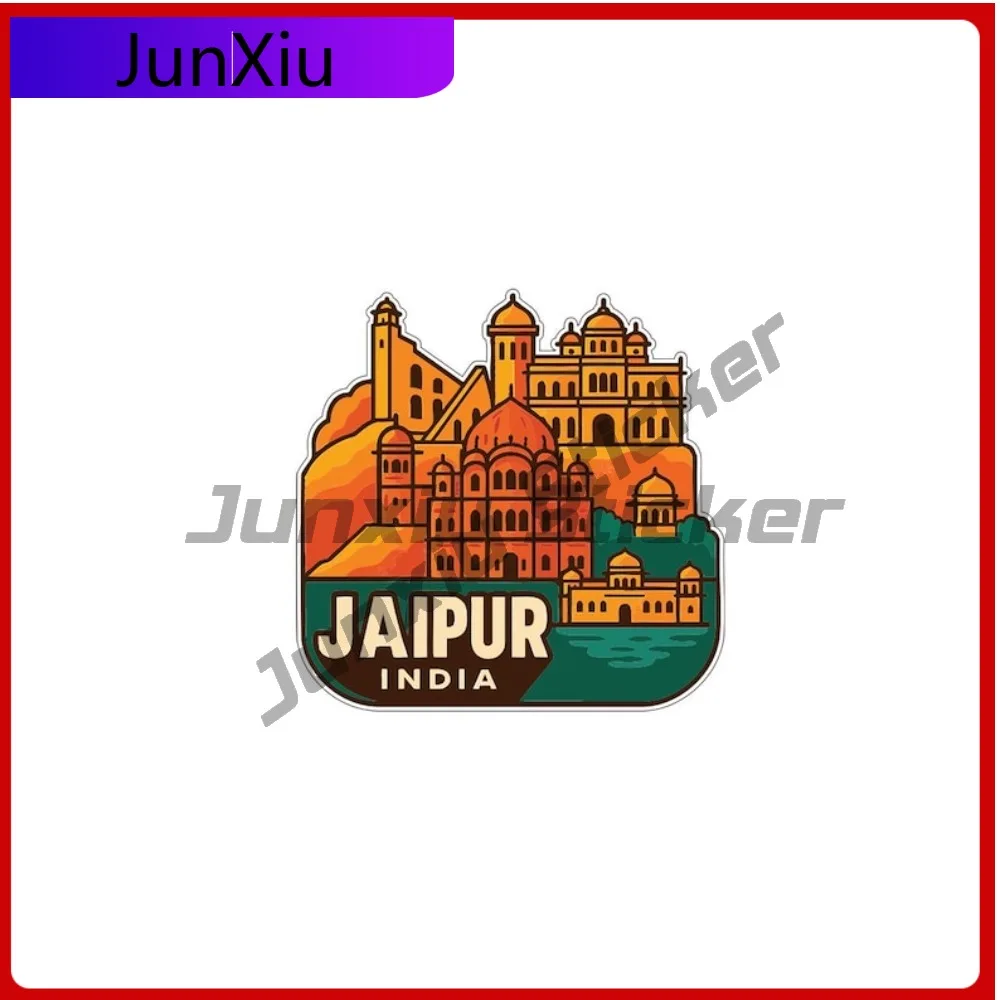 

Jaipur India City Sticker Vinyl Deca Bumper Truck Pickup Camper Car Body Scratch-proof Exterior Custom Decals Motorcycle Helmet