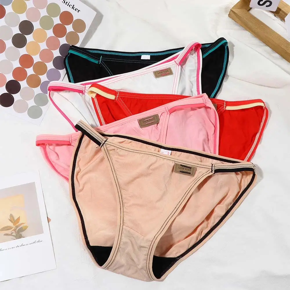 Ladies Soft Sexy Low Rise Underwear Modal Panties Sexy Briefs Thong G-String Panties