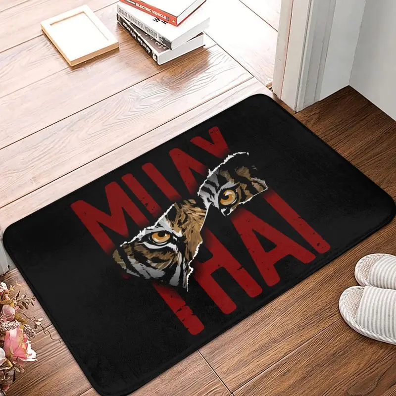 Custom Muay Thai Tiger Door Floor Bathroom Kitchen Mats Anti-Slip Outdoor Martial Art Doormat Living Room Entrance Carpet Rug