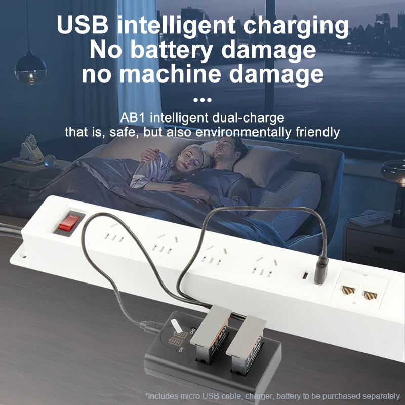 Ab1 Batterij + Usb Dual Oplader Voor Dji Osmo Ab1 Action Sport Camera Als Dji Ab1 Batterij, Dji Osmo Action Ab1 Batterij