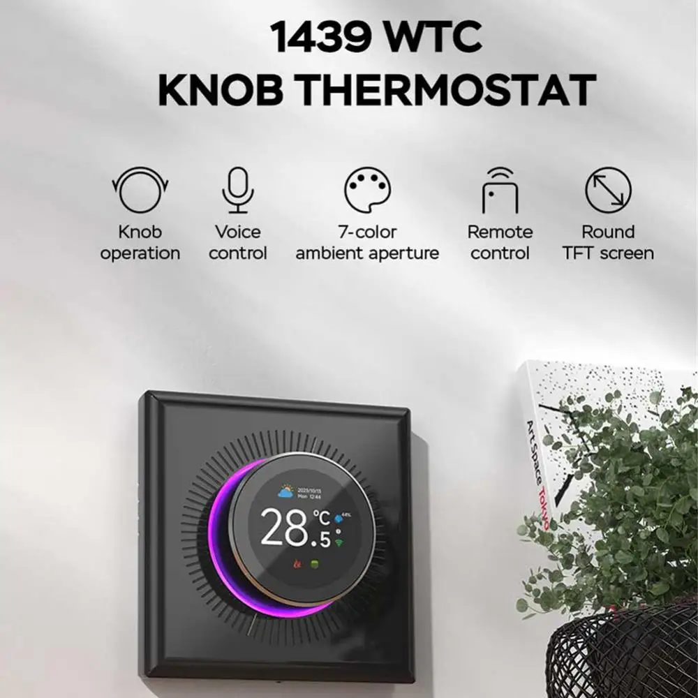 Smart Thermostat Easy Installation Remote Control Wall Mounted Smart Home Automation Stylish Design Tuya Wifi Floor Heating