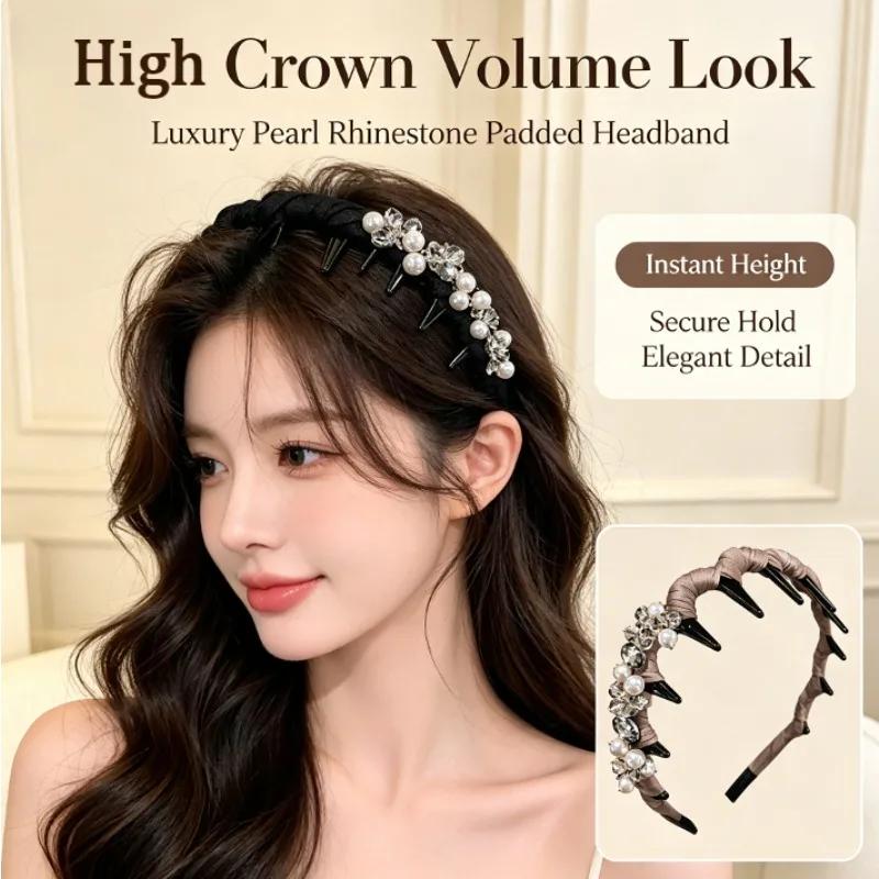 nova-tiara-luxuosa-e-chique-com-perolas-e-strass-coroa-alta-acolchoada-arco-de-cabelo-antiderrapante-com-dentes-serrilhados-acessorios-de-cabelo-elegantes-para-mulheres