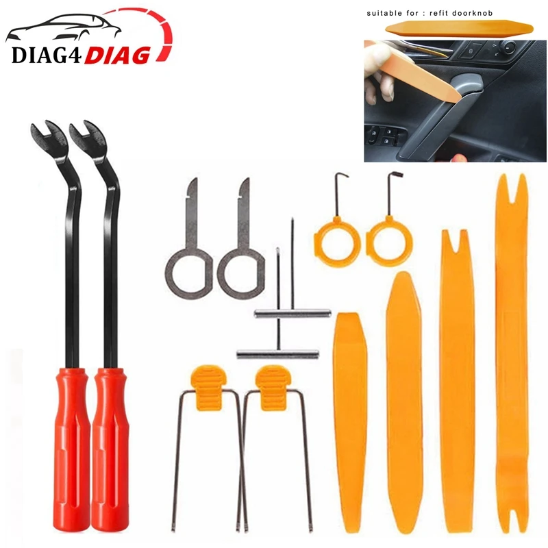 Auto Door Clip Panel Trim Removal Tool Kits Navigation Plastic Seesaw Conversion Tool Car Removal Trim Clip Dashboard RepairTool