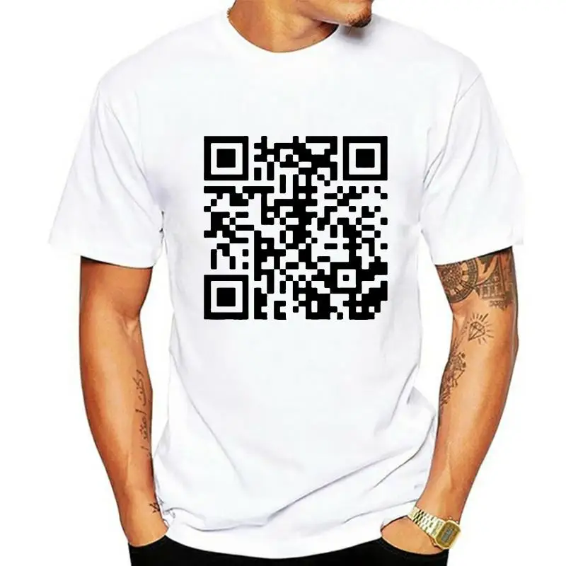 Men t-shirt QR Code tshirt Women t shirt