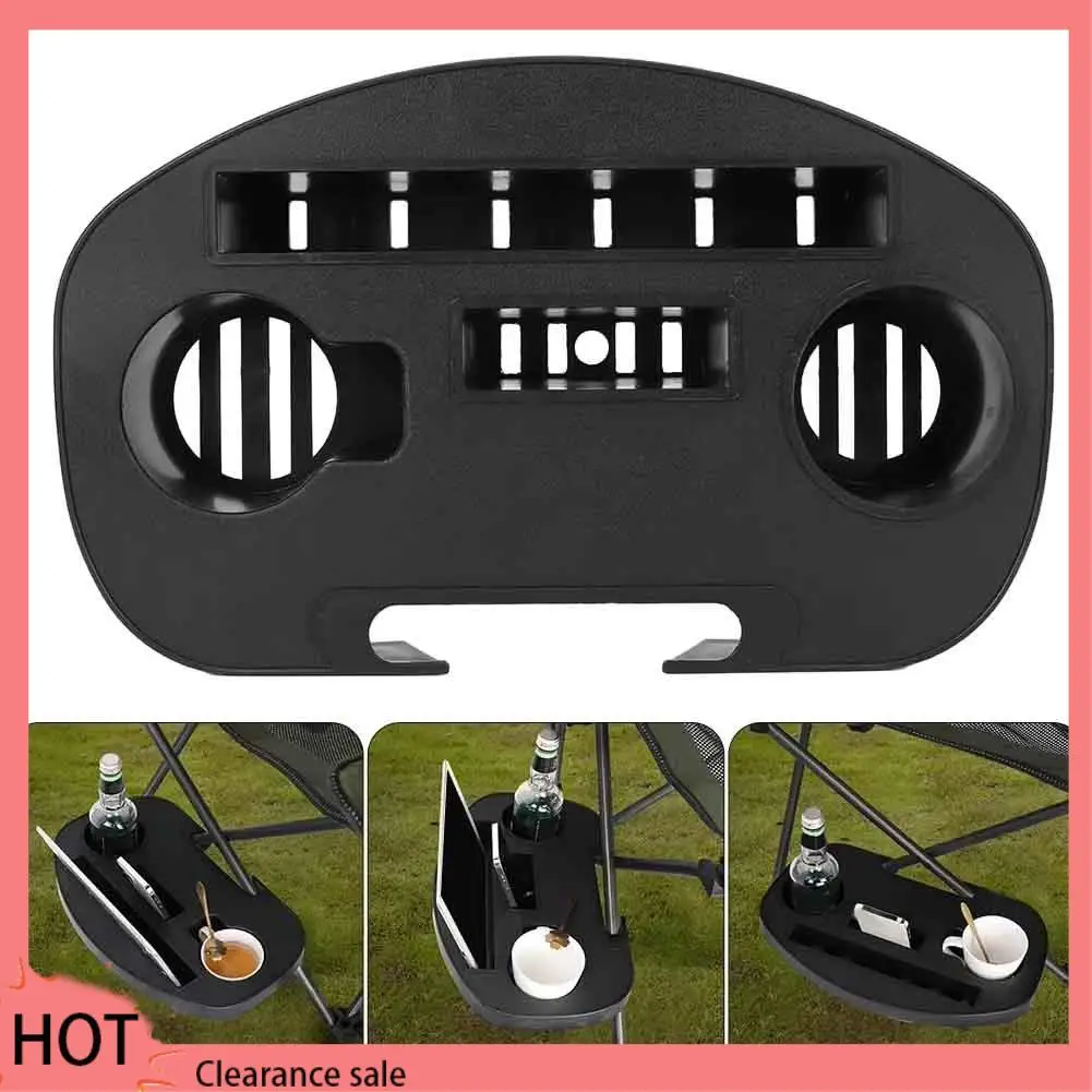 

A88Z Chair Tray Cup Holder On Chair Table Chair Cup Holder Tray With Mobile Phone Slot For Snack Tray Water Cup Slot