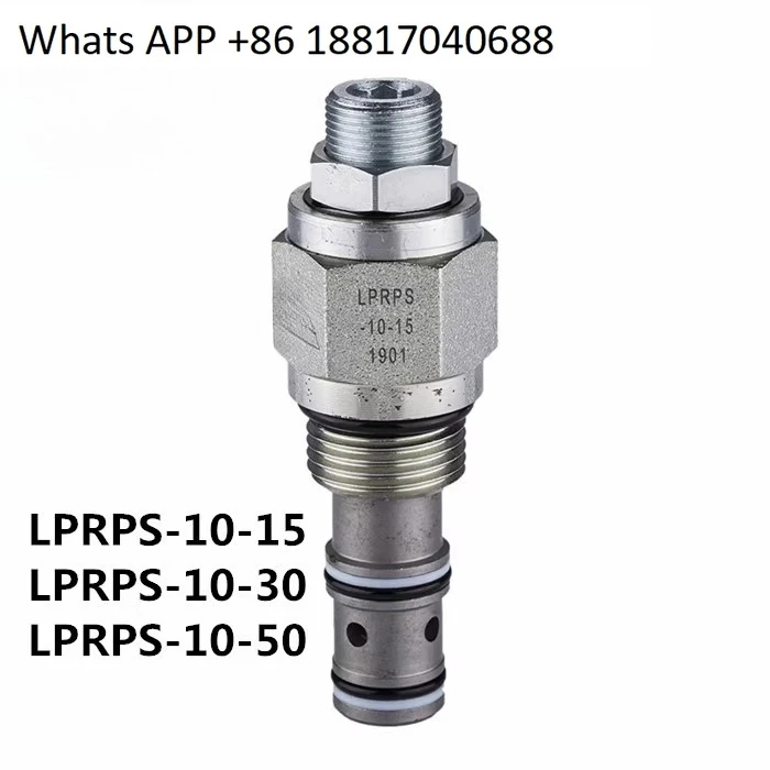 LPRPS-15-30 50-K Pilot Operated Pressure Reducing Valve, Cartridge Pressure Valve, Relief Valve
