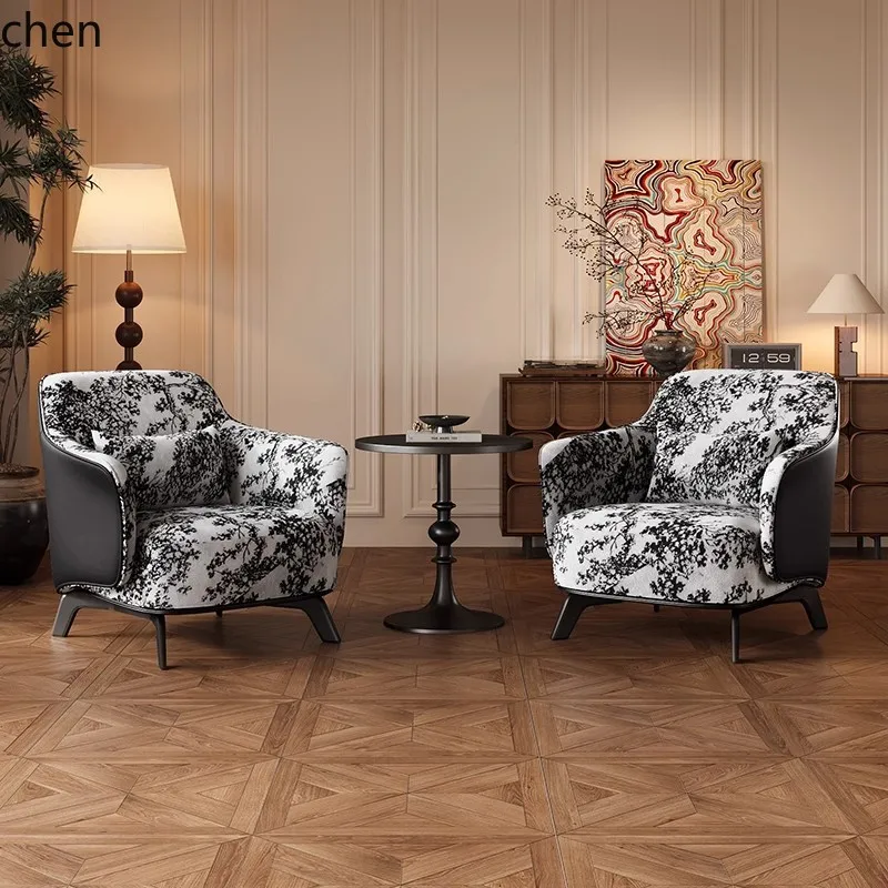 ZML Living Room Single Sofa Chair Leisure Chair Homestay Hotel Reception Single Chair