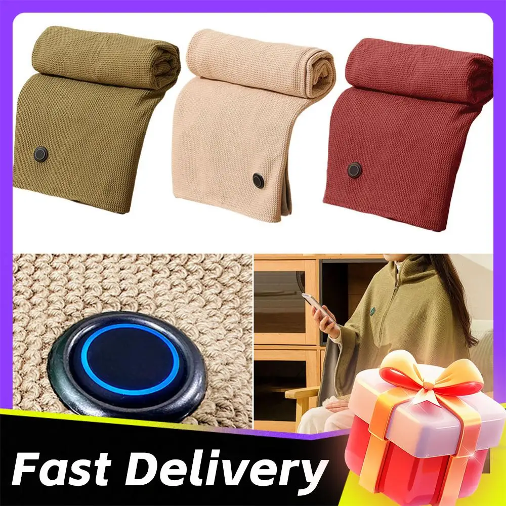 

Multifunctional Electric Blanket USB Winter Shawl Blanket 3 Levels Fast Heating Blanket Washable Warm Blanket for Home Office