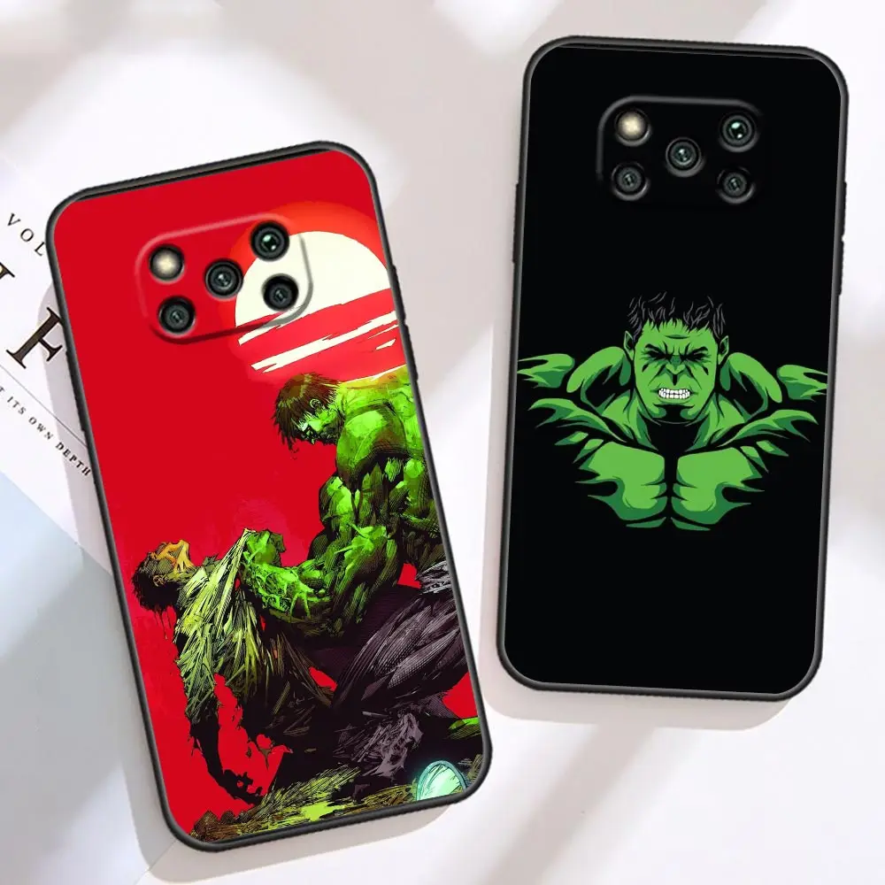 Marvel's Strongman Hulk Thor Phone Case For Xiaomi 9 10T 11 12 12T 13 POCO F3 F4 F5 F6 X3 X4 X5 M3 M4 M5 M6 PRO GT Case Funda