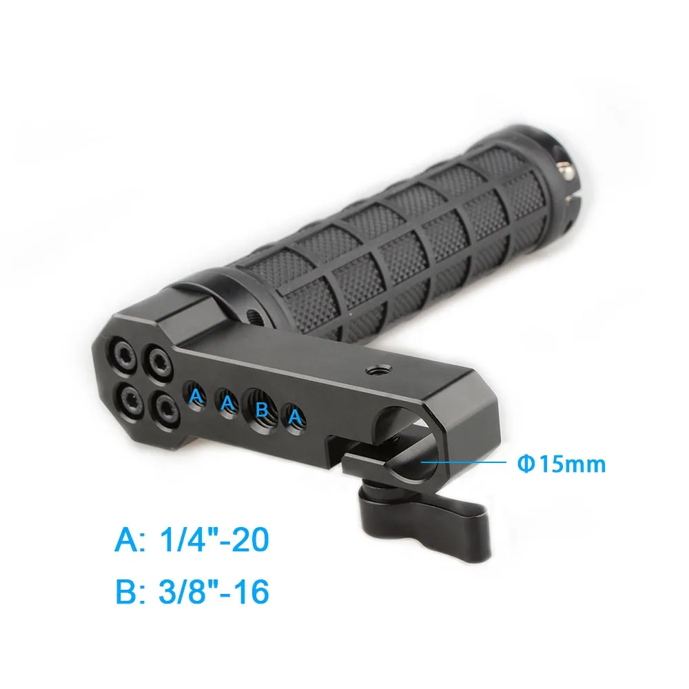 CAMVATE pair Adjustable Rubber Handgrip L Type Camera Handgrips For Monitor Cage Rig Handle grips