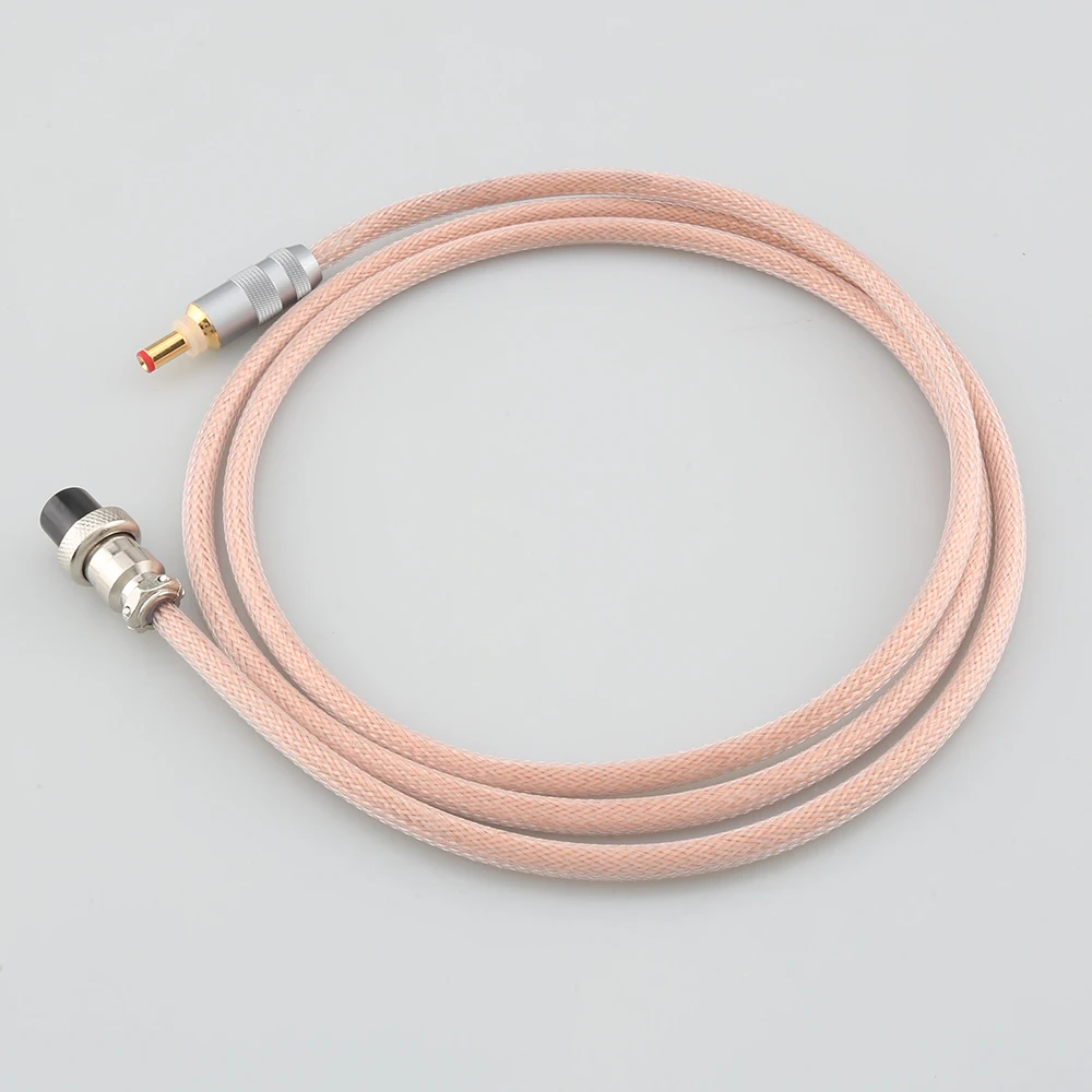 HIFI Occ Copper GX16-2P to 5.5mm 2.1mm / 2.5mm OCC DC cable For TeraDak