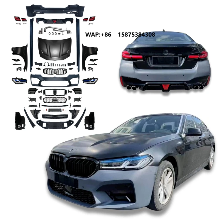 2026 New Arrival Body Kit for 5 Series F10 2010-2015 Upgrade to F90 G30 LCI M5CS Style Front Rear Bumper Assembly Side Skirt