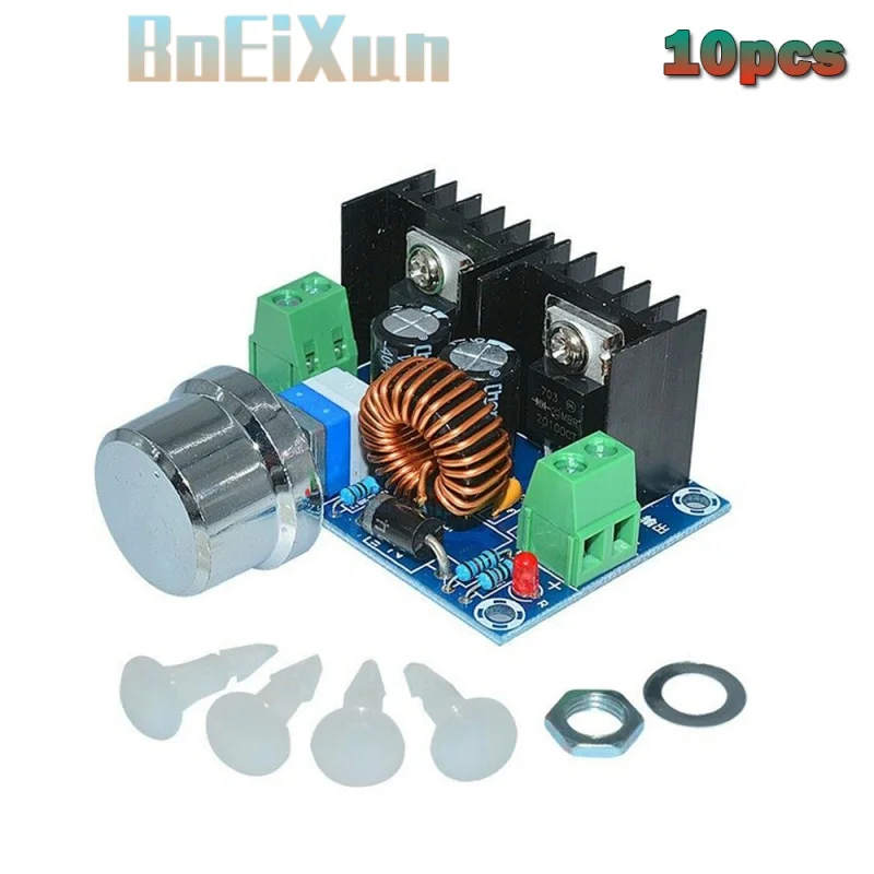 

10PCS Max 8A 200W DC-DC Step Down Buck Converter Power Supply XL4016 PWM Adjustable 4-40V To 1.25-36V Step-Down Board XH-M401