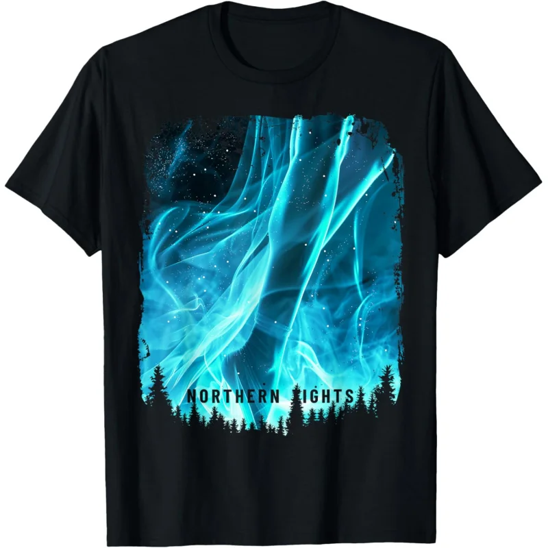 

Northern Lights Aurora Borealis Souvenir Adults Men's and Women's Styles T-Shirt