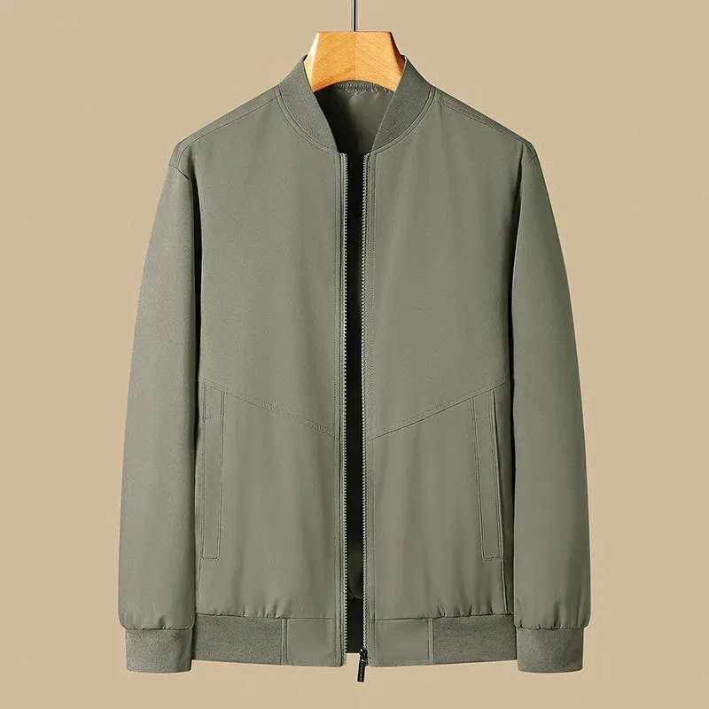 

Куртки весенне-осенние мужские новые повседневные деловые куртки для пожилых людей среднего возраста