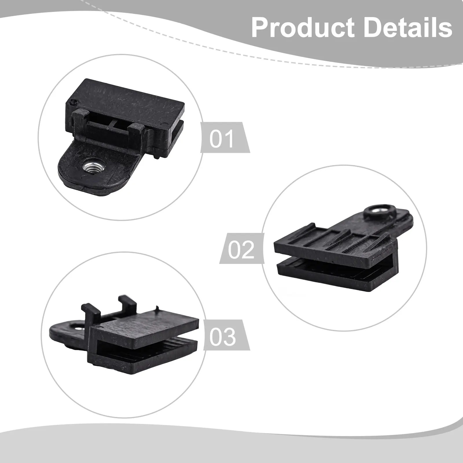 For Hyundai For Elantra Car Glass Holder Base Door Glass Channel Retainer Clip Plastic Fastener Clips Replacement