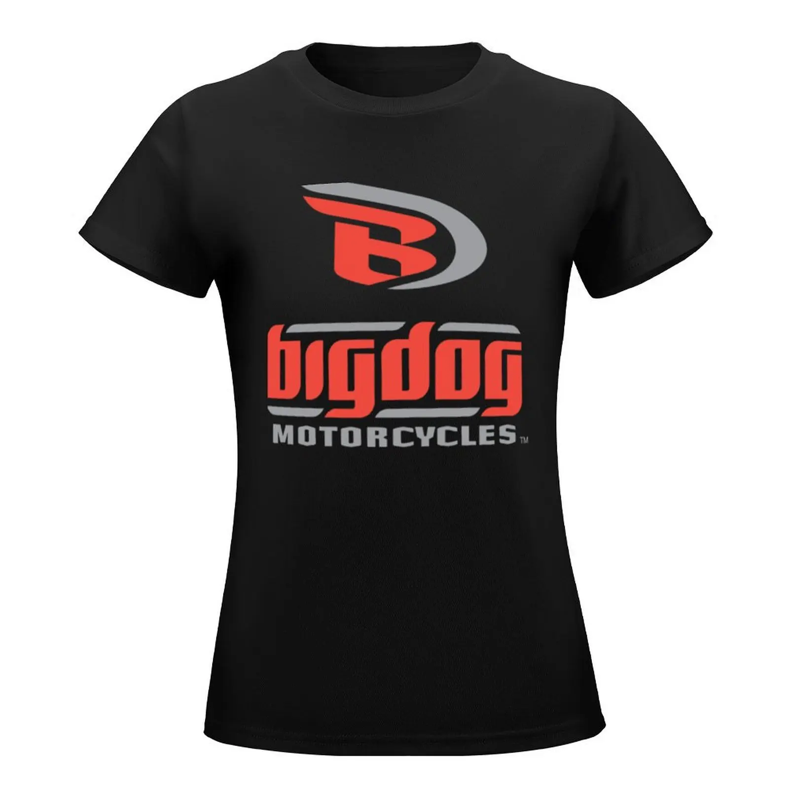 Big Dog Motorcycle T-Shirt korean fashion hippie clothes Women tops