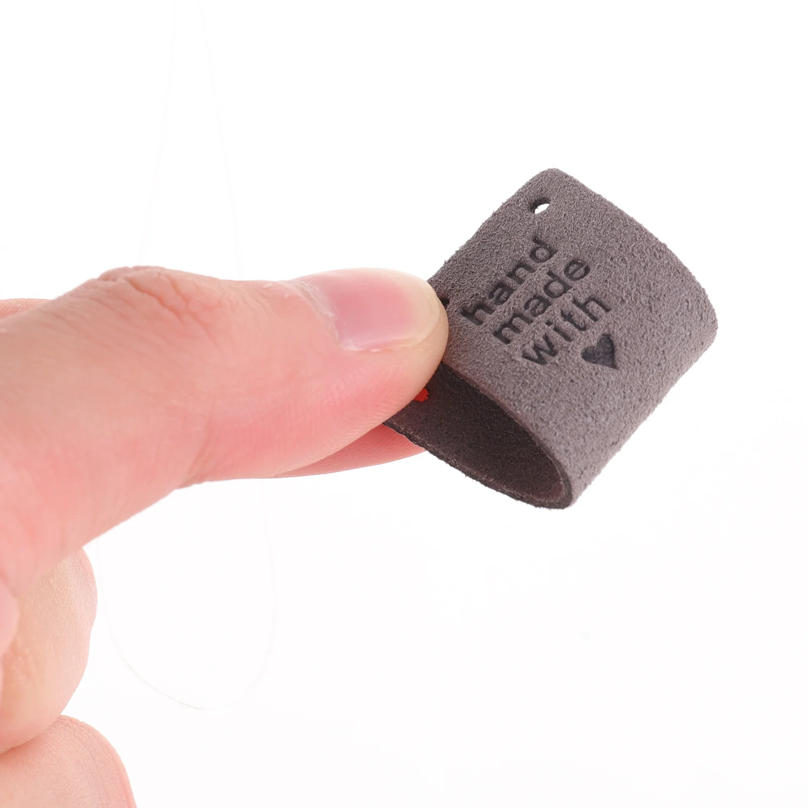 

50Pcs Handmade Tags Premium PU Craft Label for Sewing Crochet Knitwear Bags Hats Apparel DIY Projects Handmade Tags