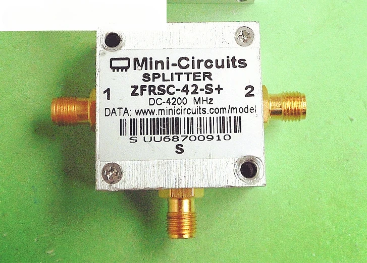 

Second hand Mini Circuits ZFRSC-42-S+DC-4200MHz 2-way SMA RF coaxial power divider