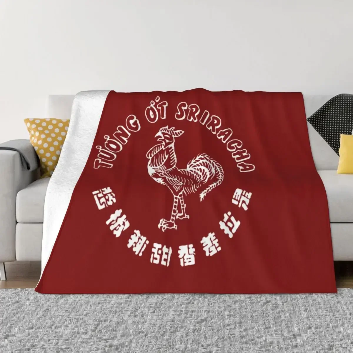 Sriracha-Manta de tiro completo suave para camas, cobertor decorativo para sofá cama, mantas sueltas para camas, demogorgon