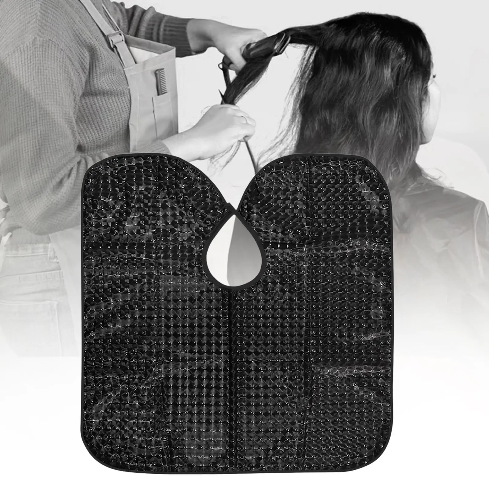 Cape de coloration de cheveux Cape de teinture de cheveux professionnelle pour maquillage style coiffure