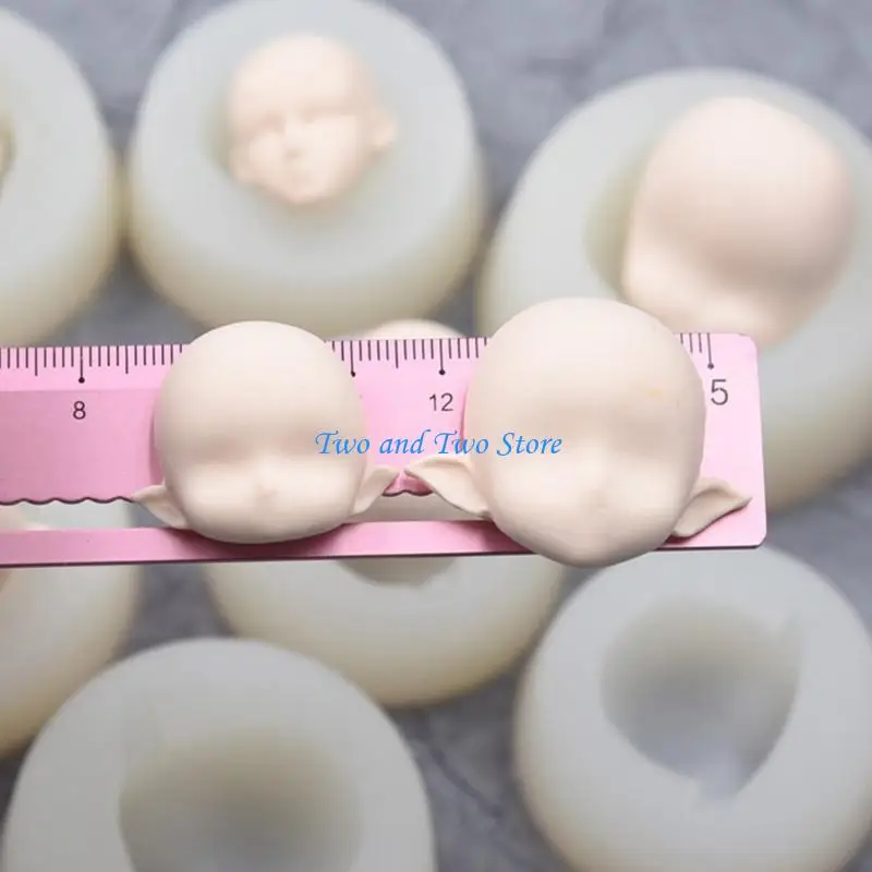 HX6F Epoxy Handmade Face Cartoon Character Mold Fairy Face Garage Mold DIY Art