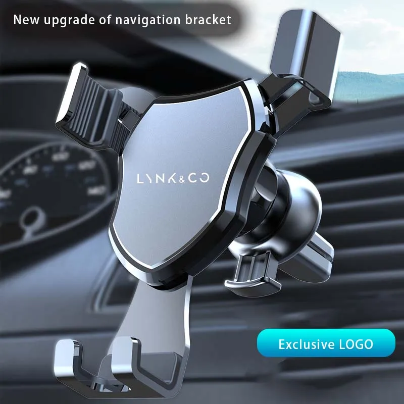 Car Phone Holder Auto Locking Universal Air Outlet GPS For LYNK CO 01 02 03+ 04 05 06 09 1 43 PHEV 09 MHEV 2024 2023 Accessories