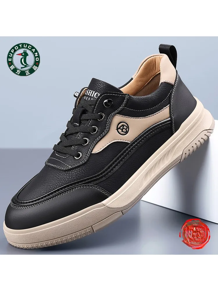 

Мужские повседневные кожаные туфли, мягкие, дышащие, спортивные, без шнурков, противоскользящие, универсальные, европейские, Tucano